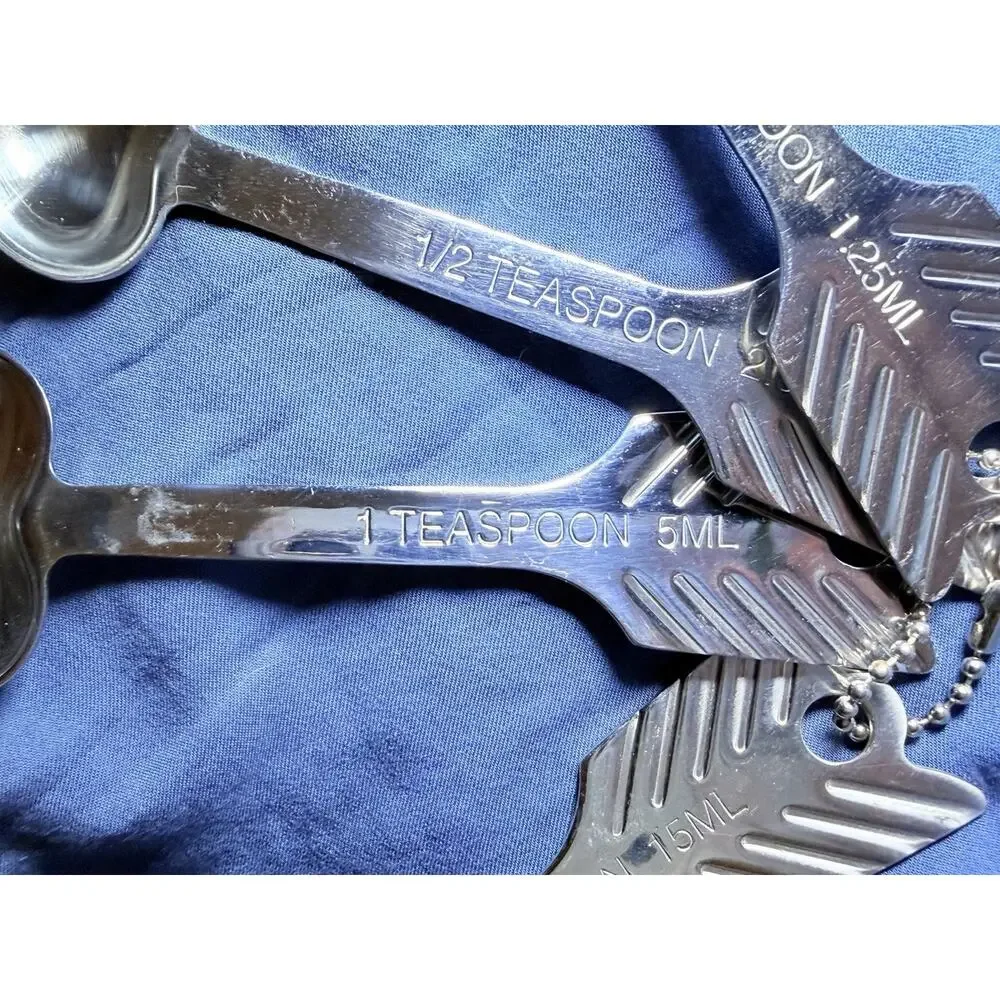 ENDURANCE Heart Arrow Measuring Spoons 18/10 Stainless Steel Tablespoon Teaspoon